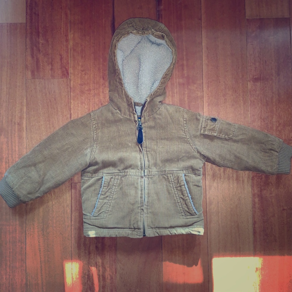 Boys Corduroy Sherpa Jacket